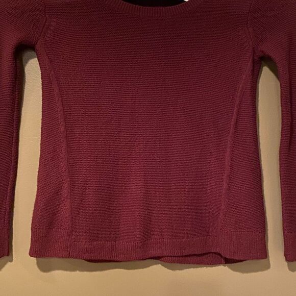 Madewell Burgundy Sweater Sz XSmall Round Neck - Picture 8 of 8